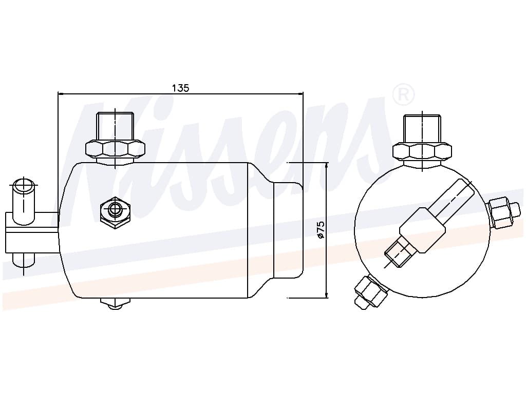 Torkfilter BMW E 23 745I Aut. 07/80-11/86 från Galwin