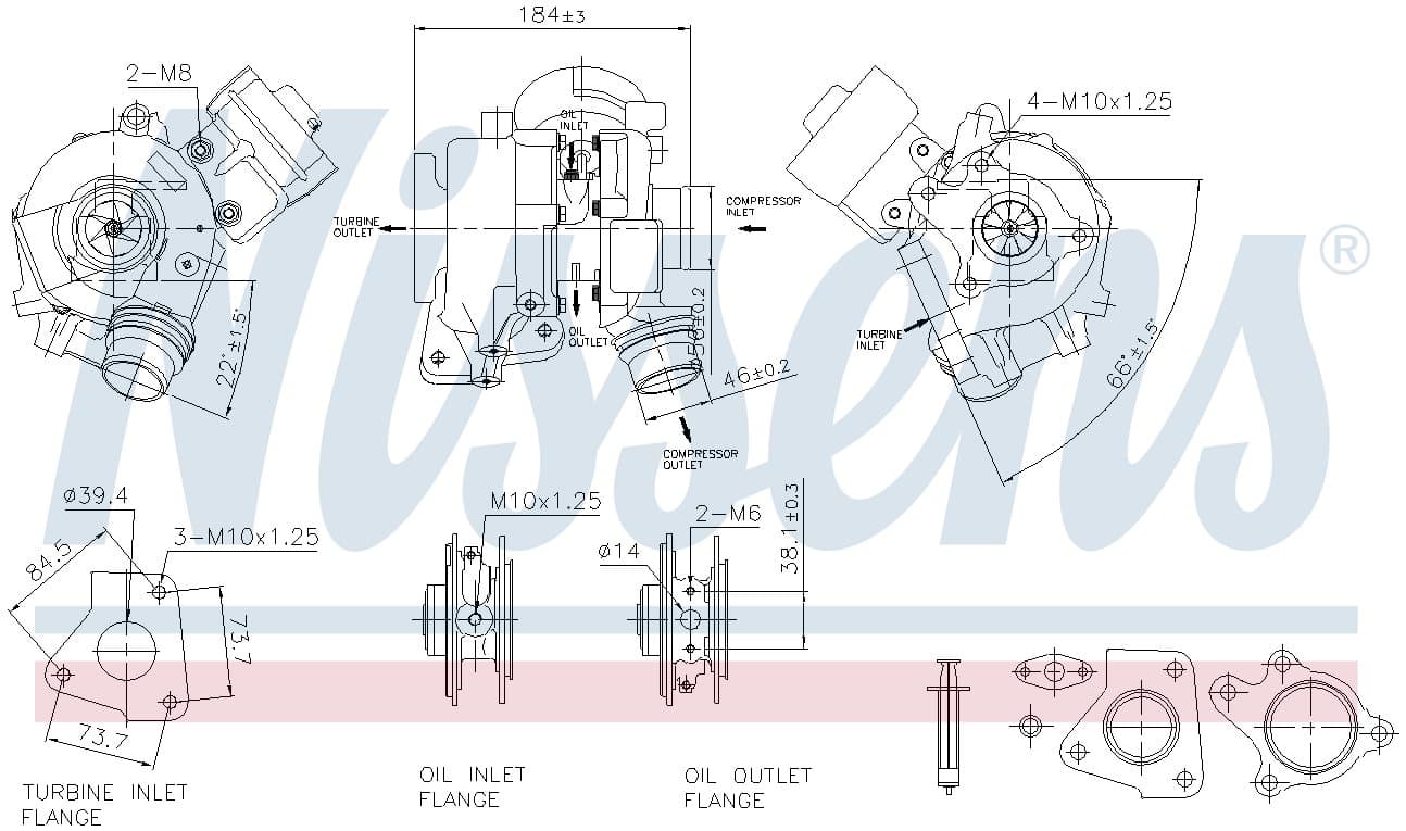 Turboaggregat nytillverkat, Mitsubishi