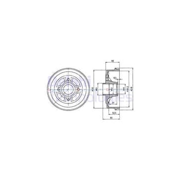 Bromstrumma 54 4 Ø-208mm från Autofrance