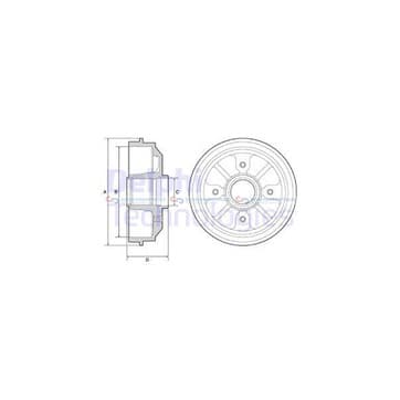 Bromstrumma 45 4 Ø-212mm från Autofrance