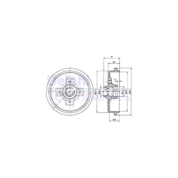 Bromstrumma 50 4 Ø-240mm från Autofrance