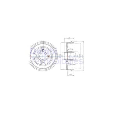 Bromstrumma 51 4 Ø-234mm från Autofrance