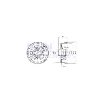 Bromstrumma 52 4 Ø-208mm från Autofrance