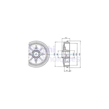 Bromstrumma 43 4 Ø-245mm från Autofrance