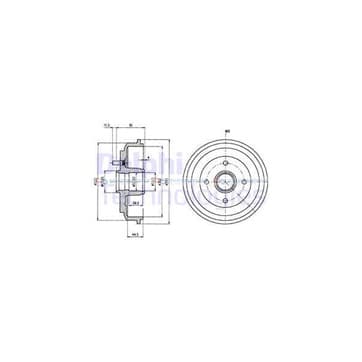 Bromstrumma 45 4 Ø-243mm från Autofrance