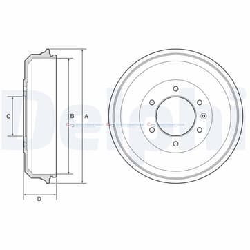 Bromstrumma 61 6 Ø-340mm från Autofrance