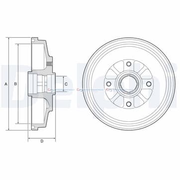 Bromstrumma 31 4 Ø-200mm från Autofrance