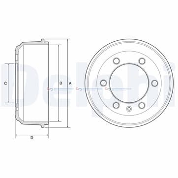 Bromstrumma 82 6 Ø-290mm från Autofrance