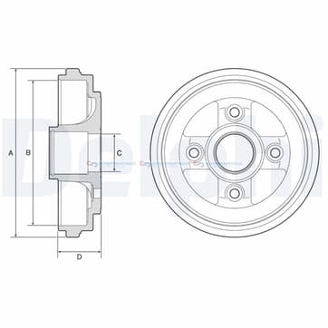 Bromstrumma 35 4 Ø-208mm från Autofrance