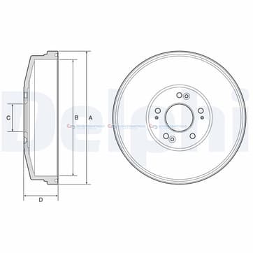 Bromstrumma 59 5 Ø-300mm från Autofrance