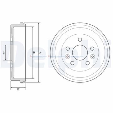 Bromstrumma 51 5 Ø-261mm från Autofrance