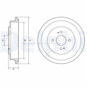 Bromstrumma 45 4 Ø-282mm från Autofrance