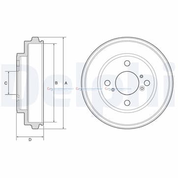 Bromstrumma 37 4 Ø-232mm från Autofrance