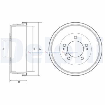 Bromstrumma 69 5 Ø-345mm från Autofrance
