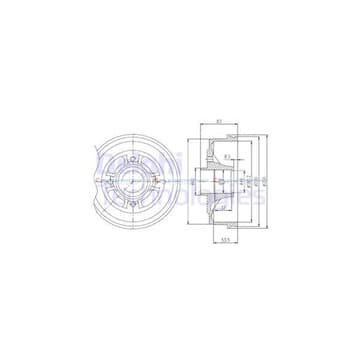 Bromstrumma 54 4 Ø-208mm från Autofrance