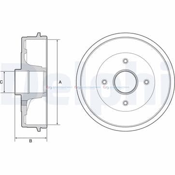Bromstrumma 51 4 Ø-234mm från Autofrance