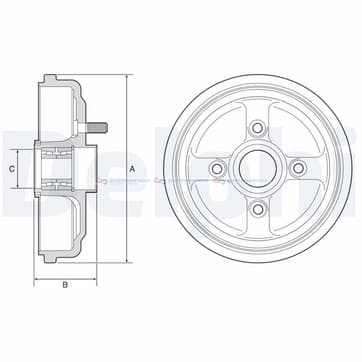 Bromstrumma 41 4 Ø-203mm från Autofrance