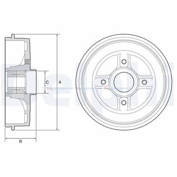 Bromstrumma 48 4 Ø-234mm från Autofrance