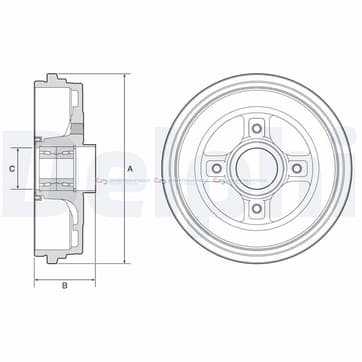 Bromstrumma 44 4 Ø-237mm från Autofrance