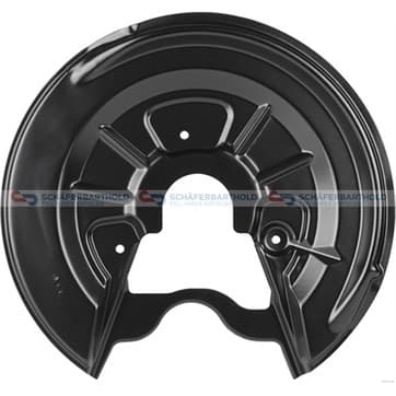 Stänkskydd, bromsskiva, Bakaxel höger — Bakaxel höger från Autofrance