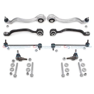 Länkarmsats, hjulupphängning, Framaxel höger från Autofrance