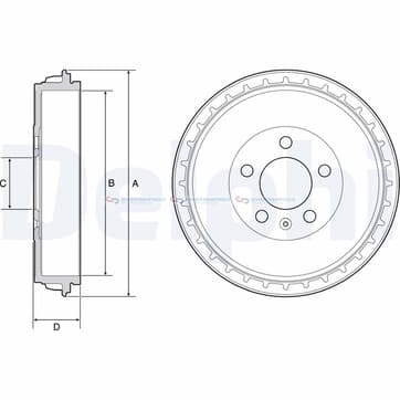 Bromstrumma 47 5 Ø-278mm från Autofrance