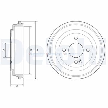 Bromstrumma 37 4 Ø-245mm från Autofrance