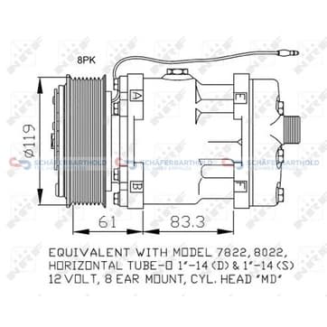 Kompressor, AC från Autofrance