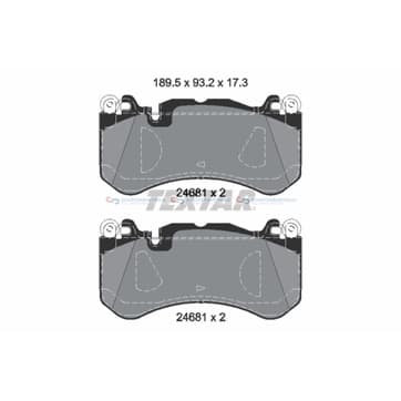 Bromsbeläggssats från Autofrance