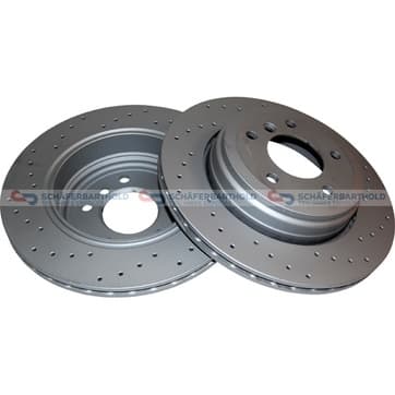 Bromsskiva, Bakaxel — Bakaxel från Autofrance