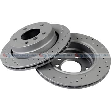 Bromsskiva, Bakaxel — Bakaxel från Autofrance