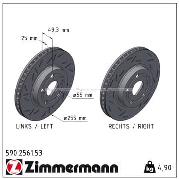 Bromsskiva, Framaxel — Framaxel från Autofrance
