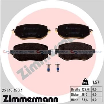Bromsbeläggssats, Framaxel — Framaxel från Autofrance