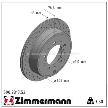 Bromsskiva, Bakaxel — Bakaxel från Autofrance