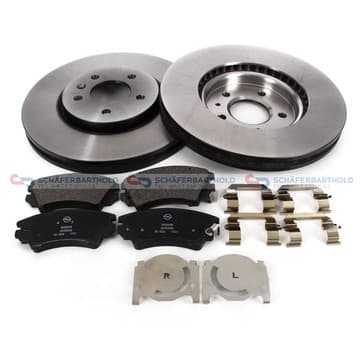 Bromssats, skivbroms, Framaxel, inre — Framaxel, inre från Autofrance