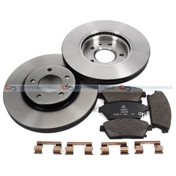 Bromssats, skivbroms, Framaxel, inre — Framaxel, inre från Autofrance