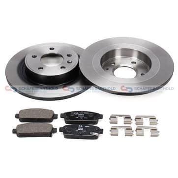 Bromssats, skivbroms, Bakaxel från Autofrance