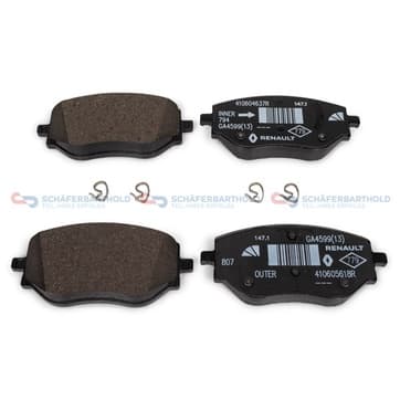 Bromsbeläggssats, Framaxel — Framaxel från Autofrance