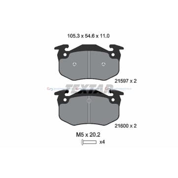 Bromsbeläggssats från Autofrance