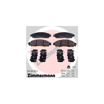 Bromsbeläggssats, Framaxel — Framaxel från Autofrance