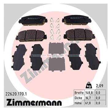 Bromsbeläggssats, Framaxel — Framaxel från Autofrance