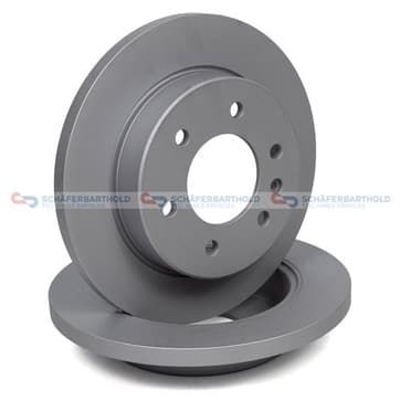 Bromsskiva, Bakaxel — Bakaxel från Autofrance