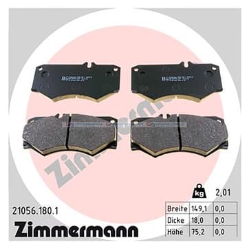 Bromsbeläggssats, Framaxel — Framaxel från Autofrance