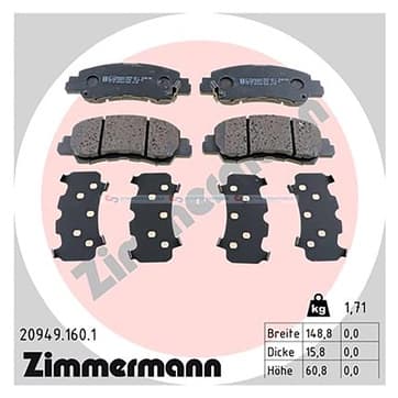 Bromsbeläggssats, Framaxel — Framaxel från Autofrance