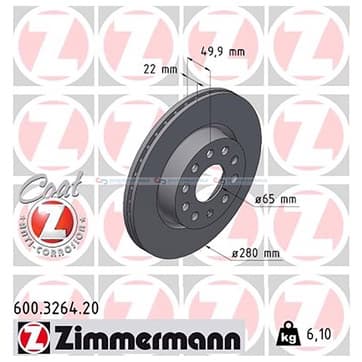 Bromsskiva, Framaxel — Framaxel från Autofrance
