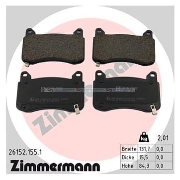 Bromsbeläggssats, Framaxel — Framaxel från Autofrance