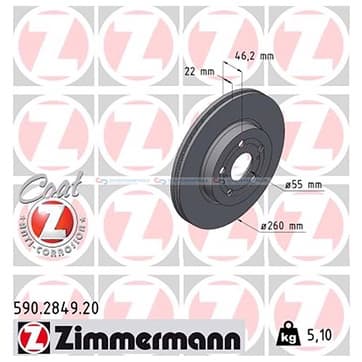 Bromsskiva, Framaxel — Framaxel från Autofrance
