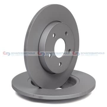 Bromsskiva, Bakaxel — Bakaxel från Autofrance