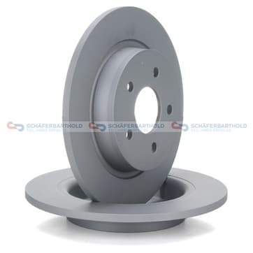 Bromsskiva, Bakaxel — Bakaxel från Autofrance