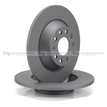 Bromsskiva, Bakaxel — Bakaxel från Autofrance